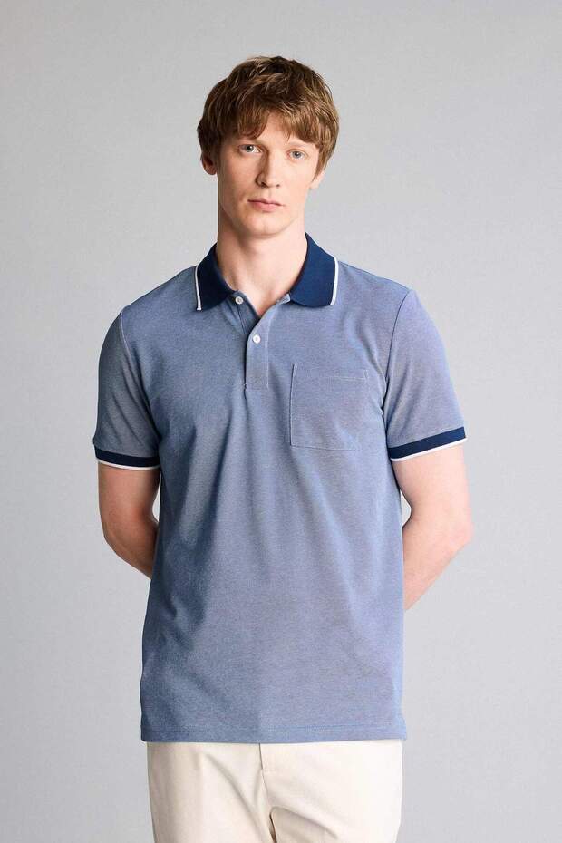Cotton Regular Fit Short Sleeve Polo T-Shirt G2609Ax26Sp