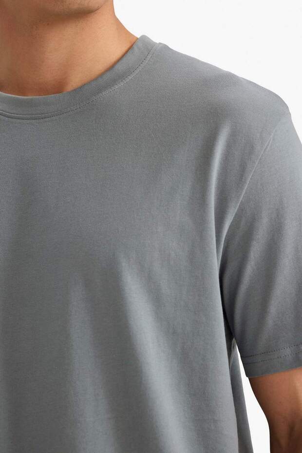 %100 Pamuk Basic Tişört V7699AZ26SP - 4