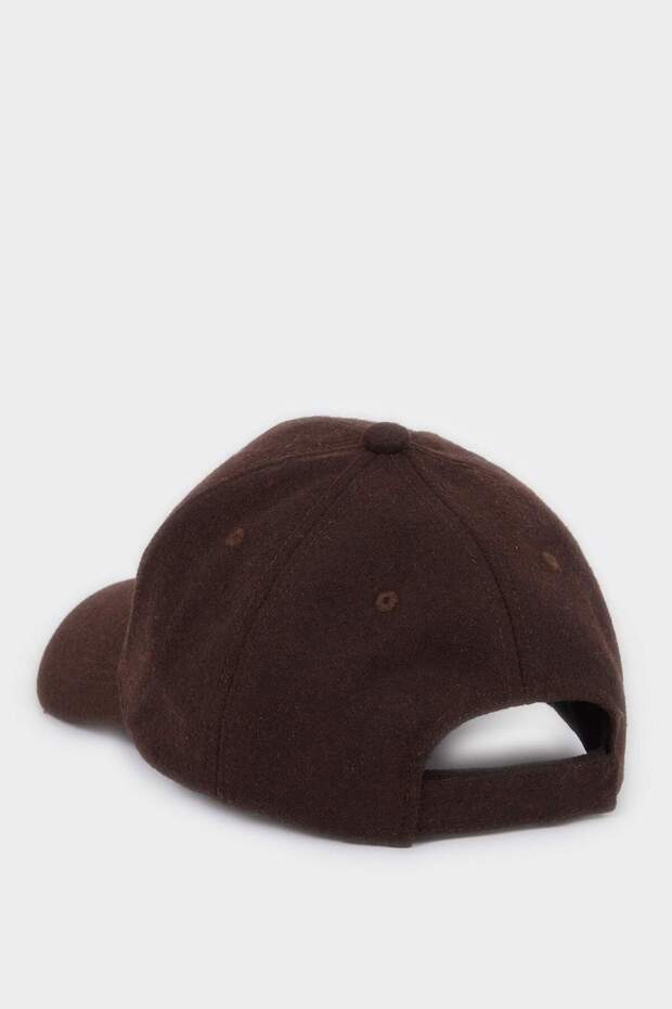 Men's Basic Flat Melton Cap Hat H1371Ax26Sm - 4