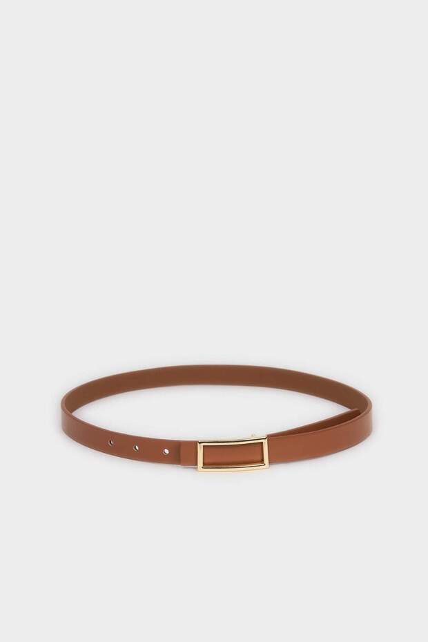 مشبك مستطيل للنساء جلد صناعي ديلي حزام H5058AXNS