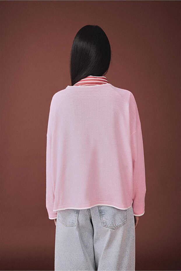 Basıc Triko Kazak H5909AX26SP - 6