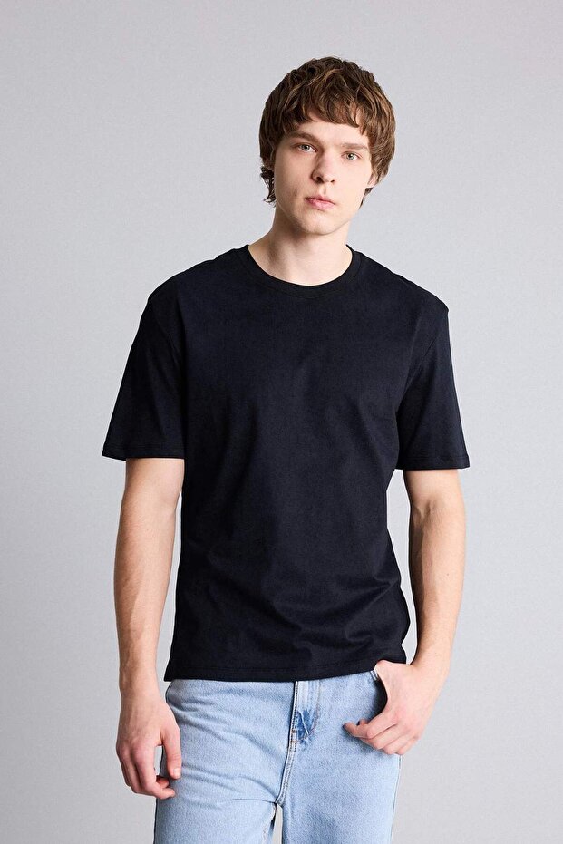 Regular Fit 100% Cotton Printed T-Shirt F8160Ax26Sp
