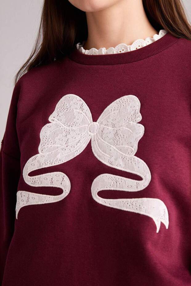 Oversıze Baskılı Sweatshirt G9608AX26SP - 3