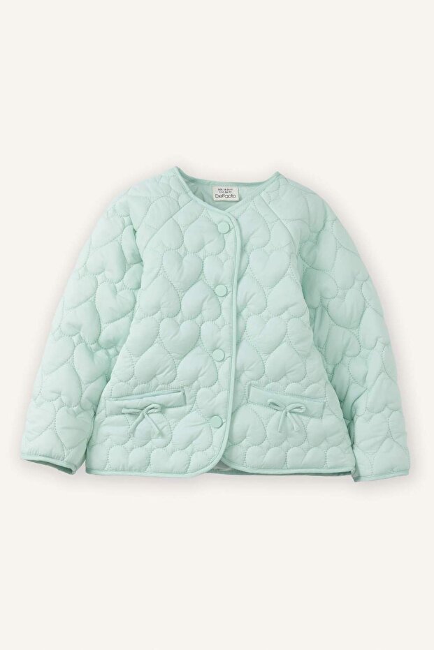 Water Repellent Crew Neck Coat Baby Girl G6079A526Sp