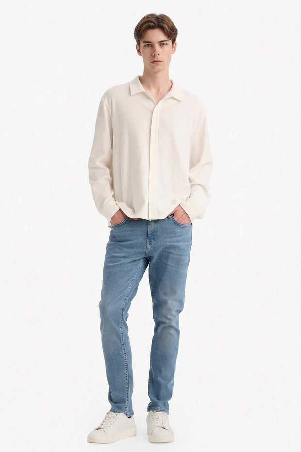 Pedro Slim Fit Narrow Leg Regular Waist Narrow Leg Jean Trousers D0026Ax25Wn