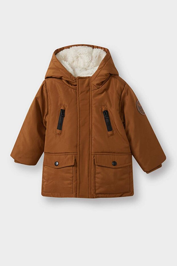 Warm Waterproof Hooded Plush Lining Coat Baby Boy A2211A525Wn