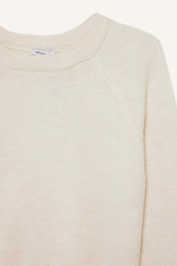 Regular Fıt Basıc Yumuşak Triko Kazak D8678AX26SP - 7