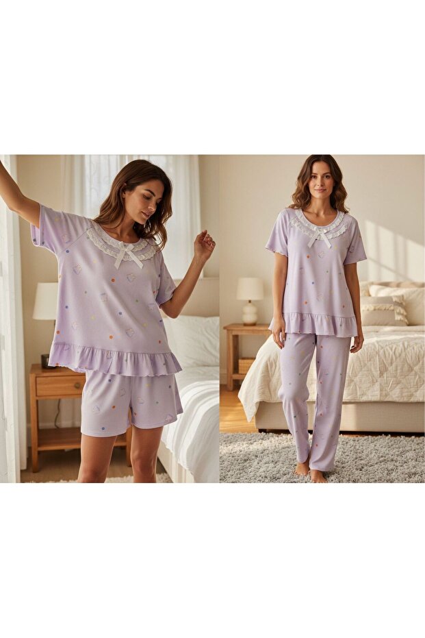 Women Three-Piece Light Lavender