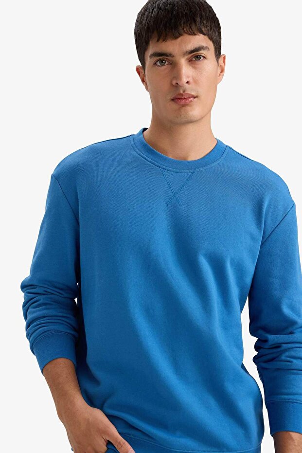 %100 Pamuk Basic Sweatshirt E8339AX26SP - 3