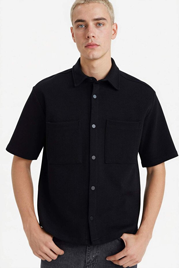 100% Cotton Boxy Fit Shirt F8616Ax26Sp