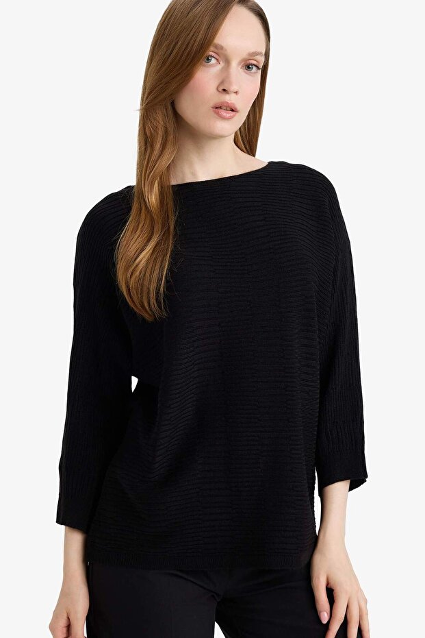 Boat Neck Knitwear Sweater D7670Ax25Wn