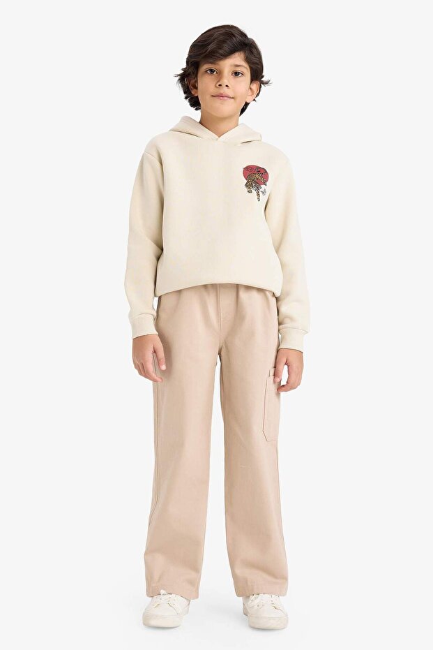 100% Cotton Gabardine Trousers for Boys G6426A826Sp