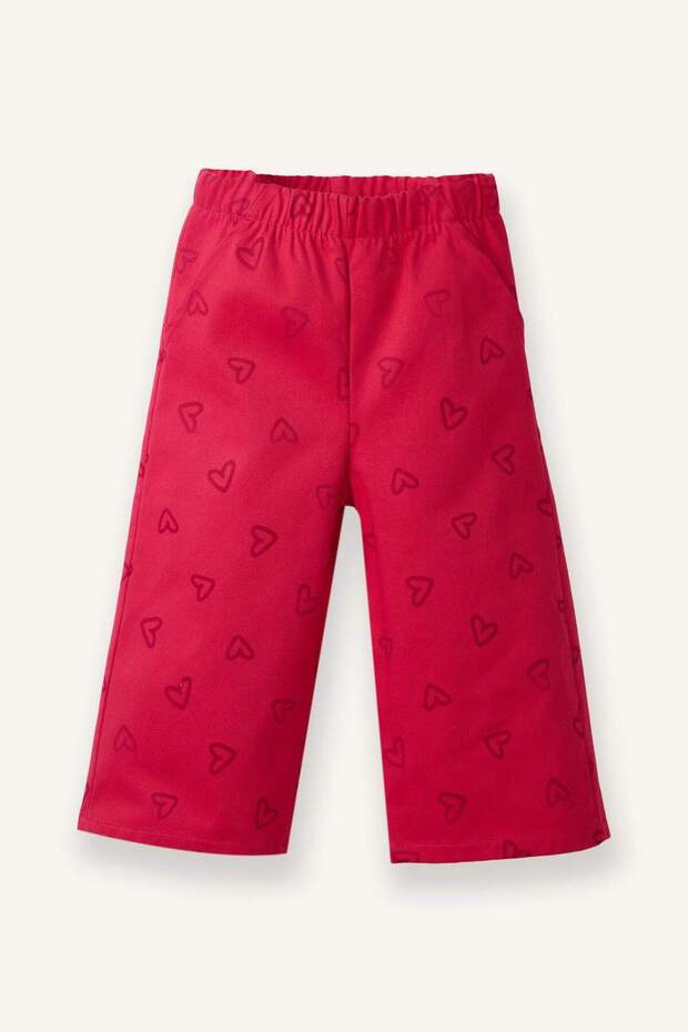 2Li Set Heart Patterned Textured Sweatshirt Pants Baby Girl G7436A526Sp - 5