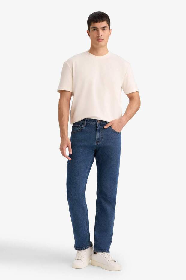 Sergio Regular Fit Normal Kalıp Normal Bel Boru Paça Jean Pantolon D9829AX25SP - 1