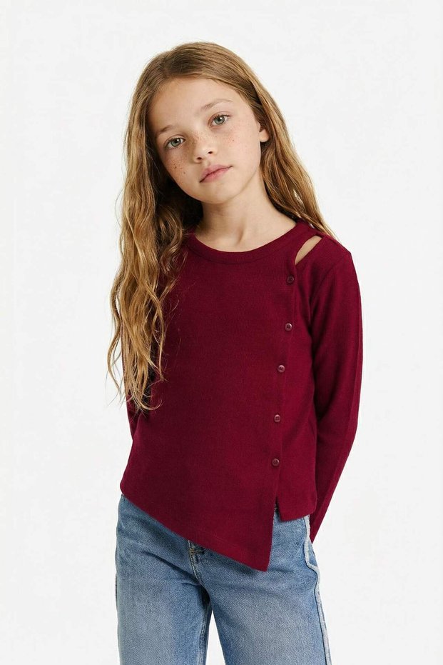 New Year's Themed Long Sleeve T-Shirt Girls' G5454A825Wn