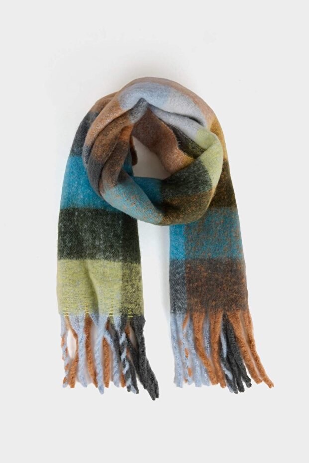 Women's Plaid Scarf F3447Ax25Wn