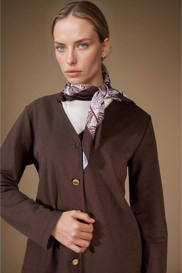 Regular Fit V-Neck Pike Cardigan G1791Ax25Au