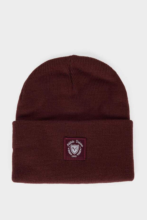 Men's Woven Label Knitwear Beanie F4130Ax25Wn