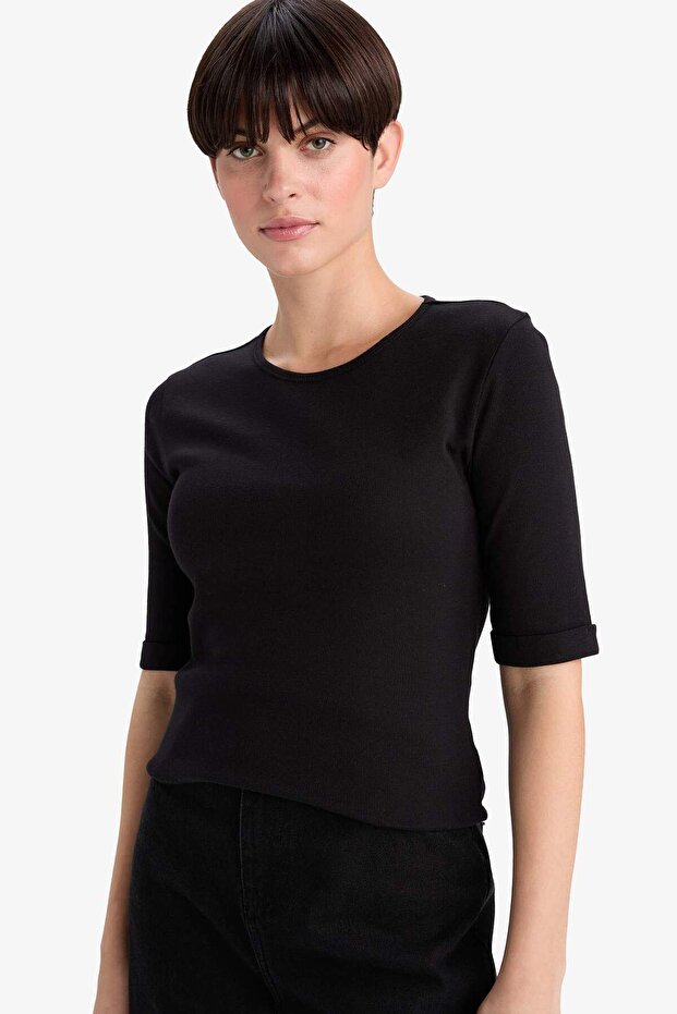 100% Cotton Slim Fit Ribbed Camisole T-Shirt G2534Ax25Au
