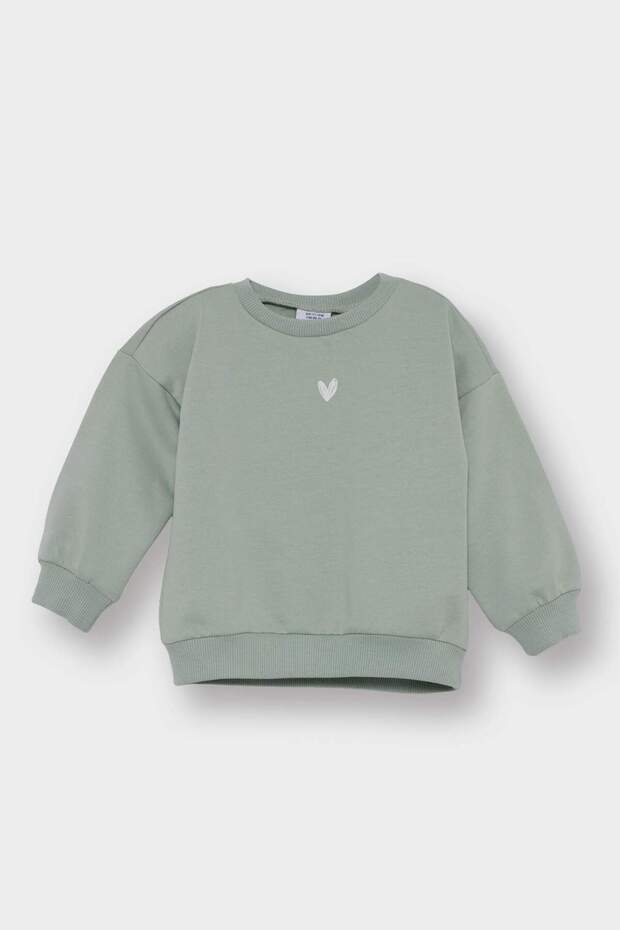 Crew Neck Soft Fleece Sweatshirt Baby Girl E8352A525Au