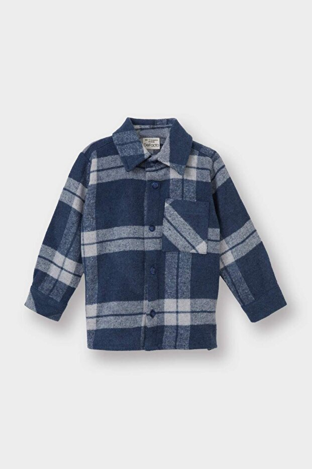 Checkered Flannel Long Sleeve Shirt Baby Boy F5126A525Au