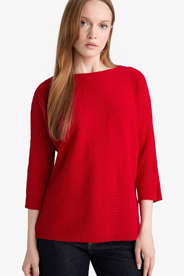 Strickpullover mit U-Boot-Ausschnitt D7670AX25WN - 1