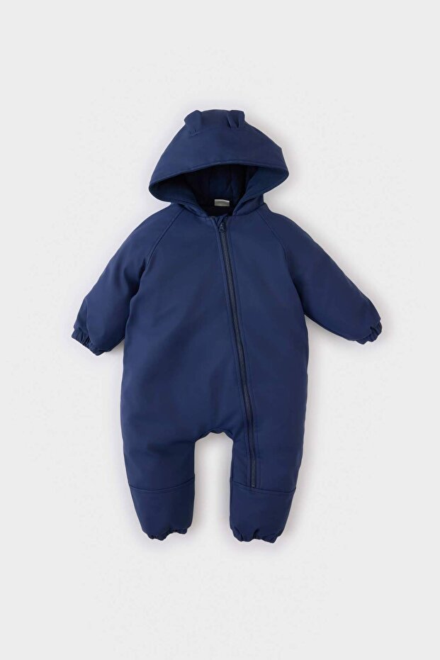 Waterproof Hooded Zippered Navy Blue Baby Boy Coat C7762A5/Nv241