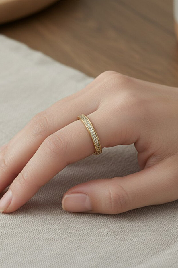 Style Pearl/Xuping Jewelry Half Full Zircon Stone Ring (Please Check the Size Chart Carefully before Placing Your Order.)