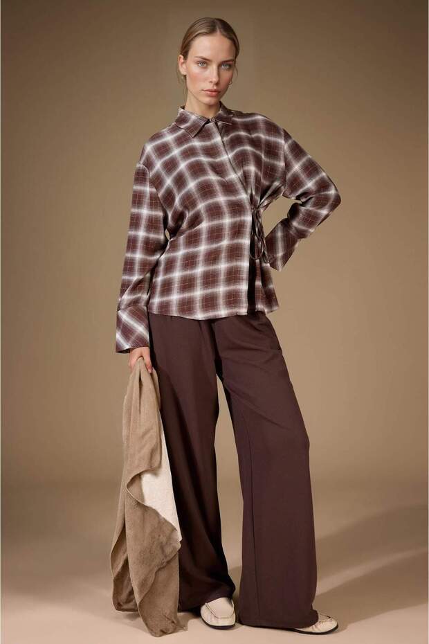 Straight Wide Straight-Leg Crepe Pants G1120Ax25Au