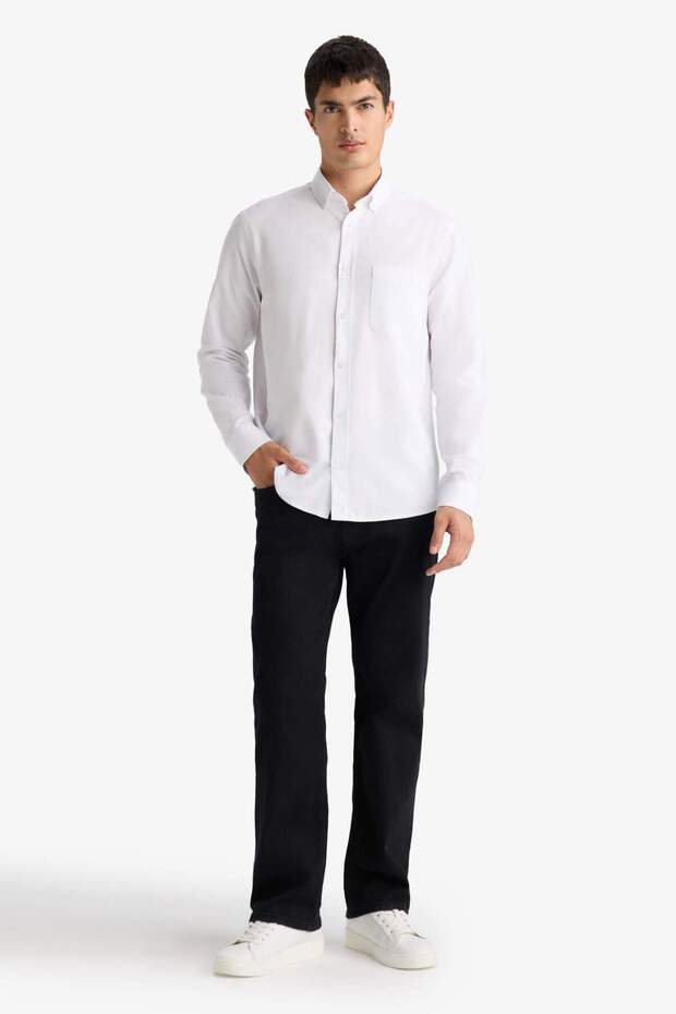 %100 Pamuk Basic Gömlek A8028AX25AU - 2