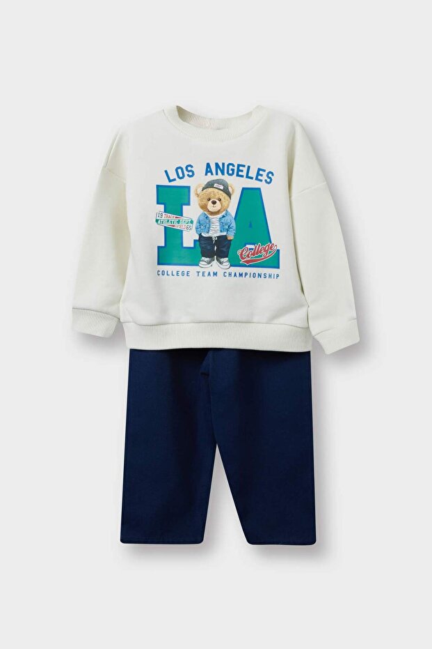 2-Piece Set Printed Sweatshirt Pants Baby Boy F5136A525Au
