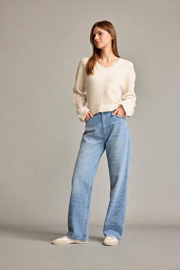 Baggy High Waist Ankle-Tapered Jean Trousers G0586Ax25Sm