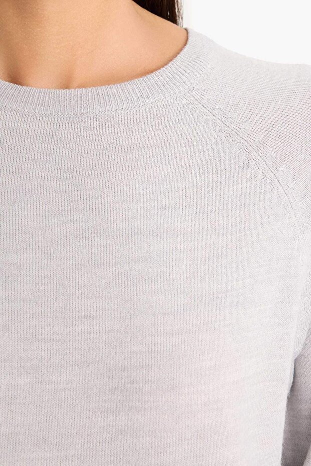 Relax Fit Basic Strickpullover I6913AZ25WN - 5