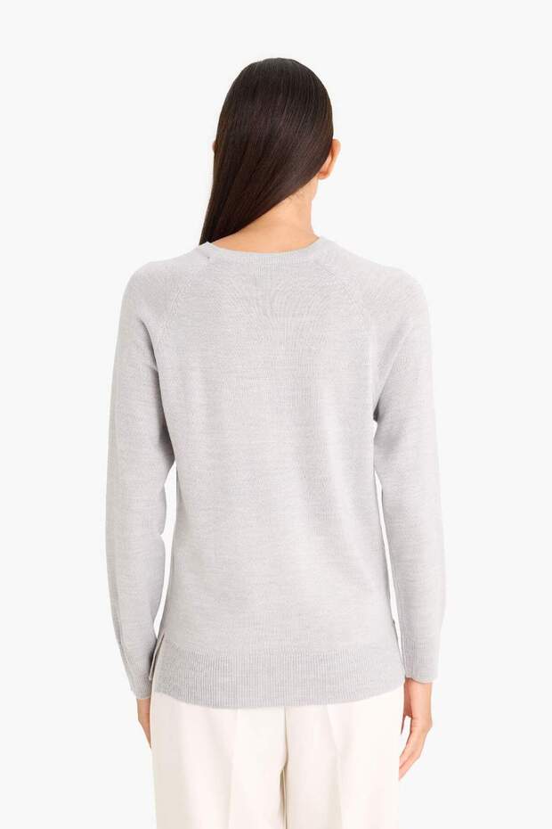 Relax Fit Basic Strickpullover I6913AZ25WN - 6