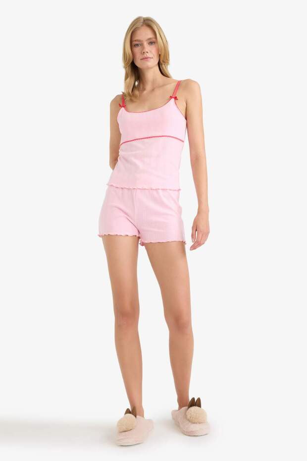 Pajama Set Regular Fit Suspender Top Shorts E7458Ax25Hs