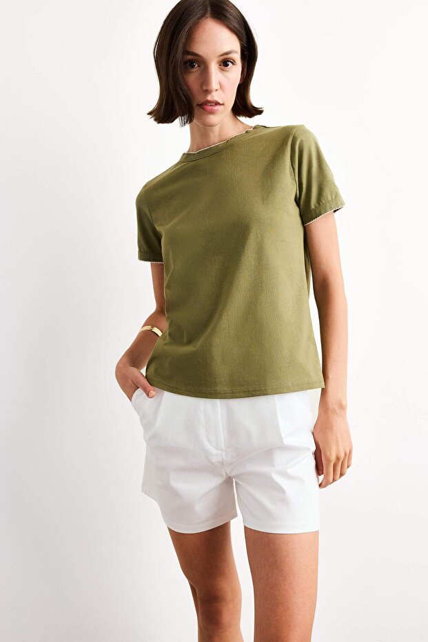 Crew Neck Short Sleeve T-Shirt F8994Ax25Sm