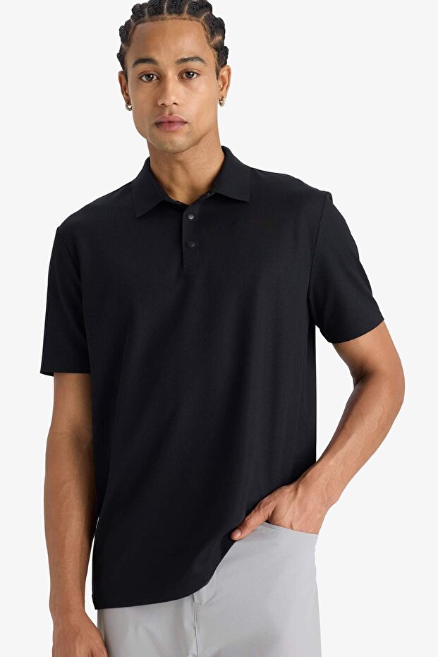 Standard Fit Polo Neck Sportsman Short Sleeve T-Shirt E9351Ax25Au