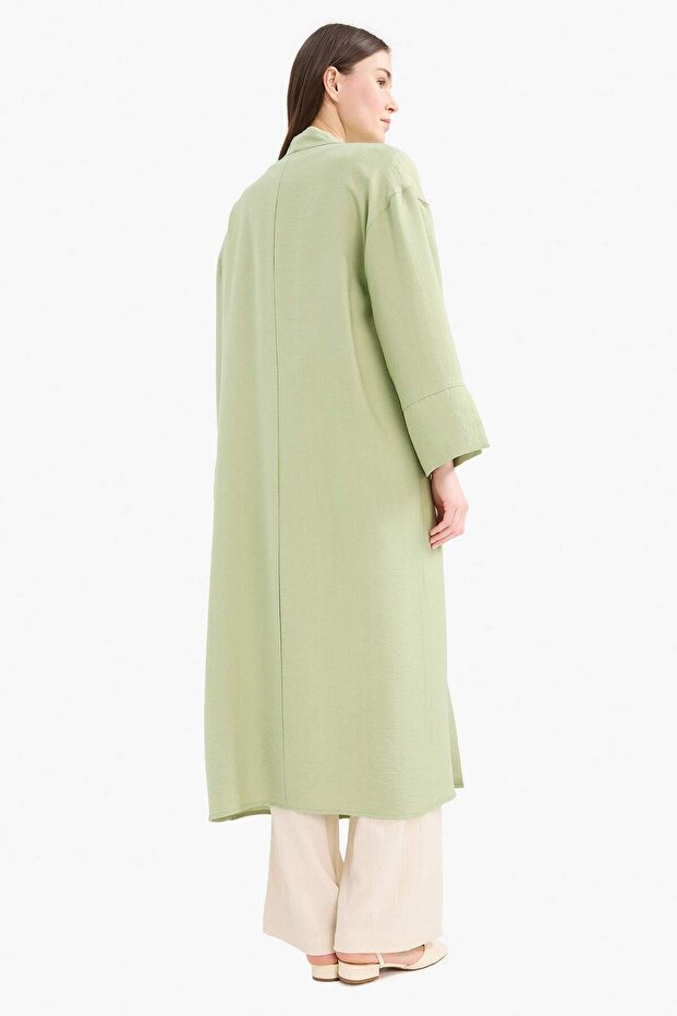 Relax Fit Basıc Midi Kimono D9929AX25SM - 5