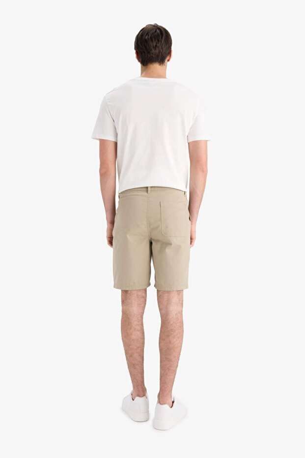 %100 Pamuk Regular Fit Bermuda Şort E1231AX25SM - 6