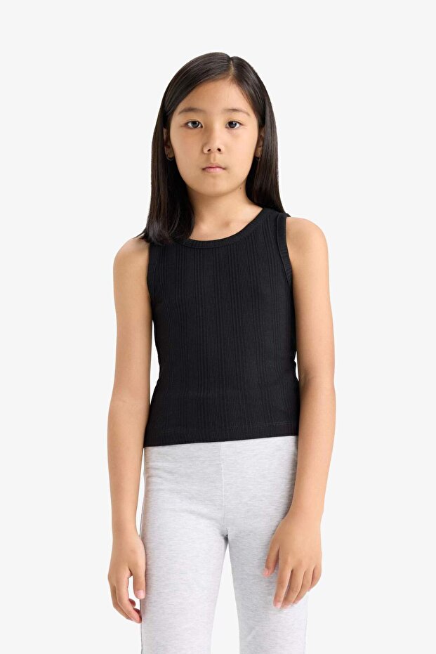 قميص بدون أكمام بياقة دائرية للبنات Z7815A625HS - 5