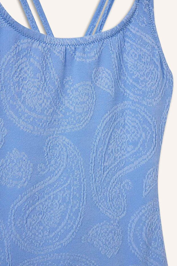 Patterned Swimsuit Girls E5130A825Hs - 2