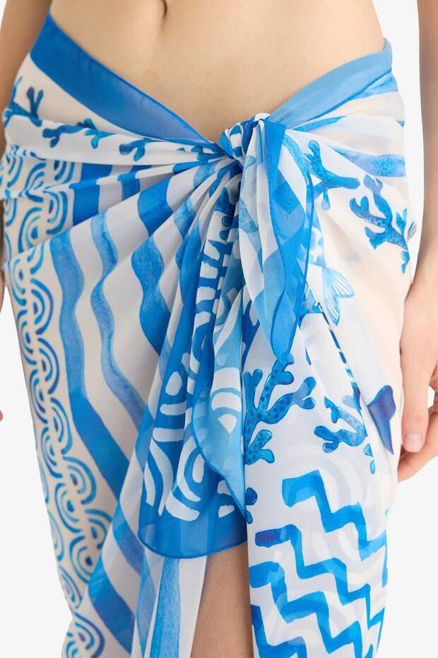 شيفون منقوش باريو D0966AX25HS - 5