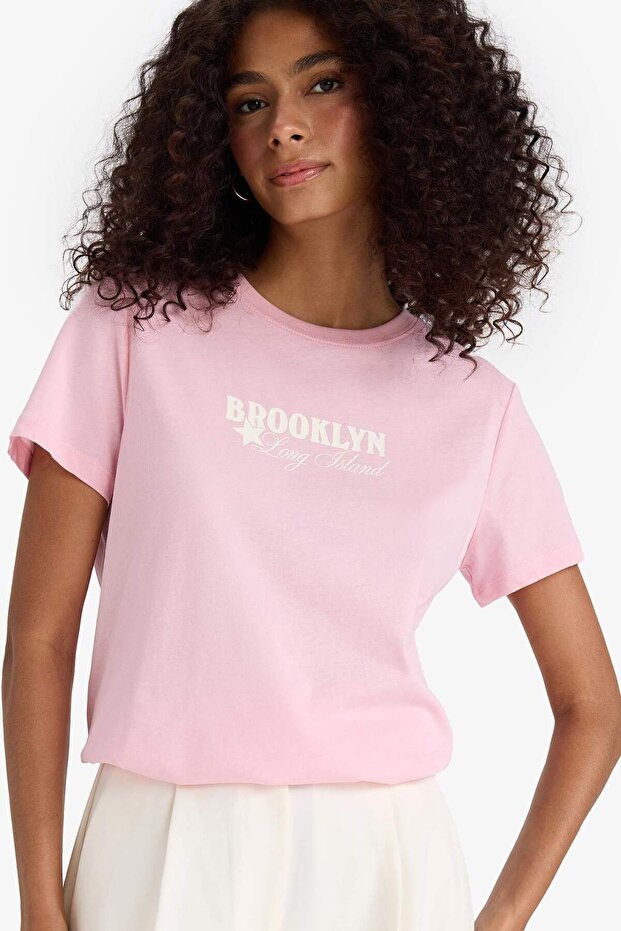 100% Cotton Printed Combed Cotton T-Shirt F5889Ax25Sm