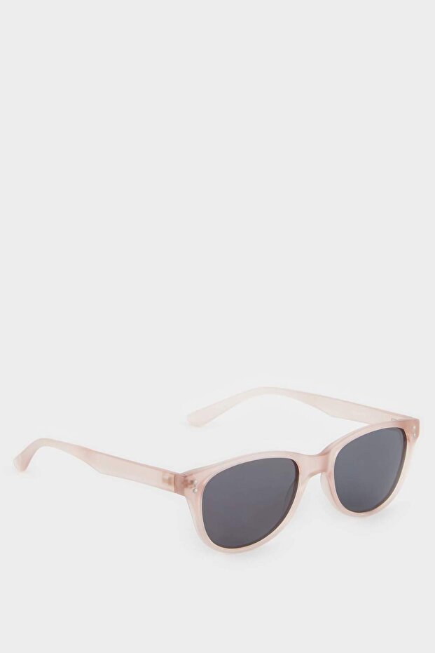 Round Light Orange Plastic Frame Black Glass Polarized Sunglasses Girls Kids F4349A8Ns
