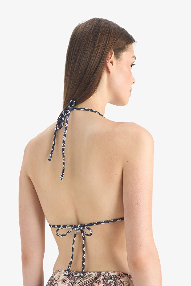 Regular Fit Desenli Bikini Üstü E4892AX25SM - 5