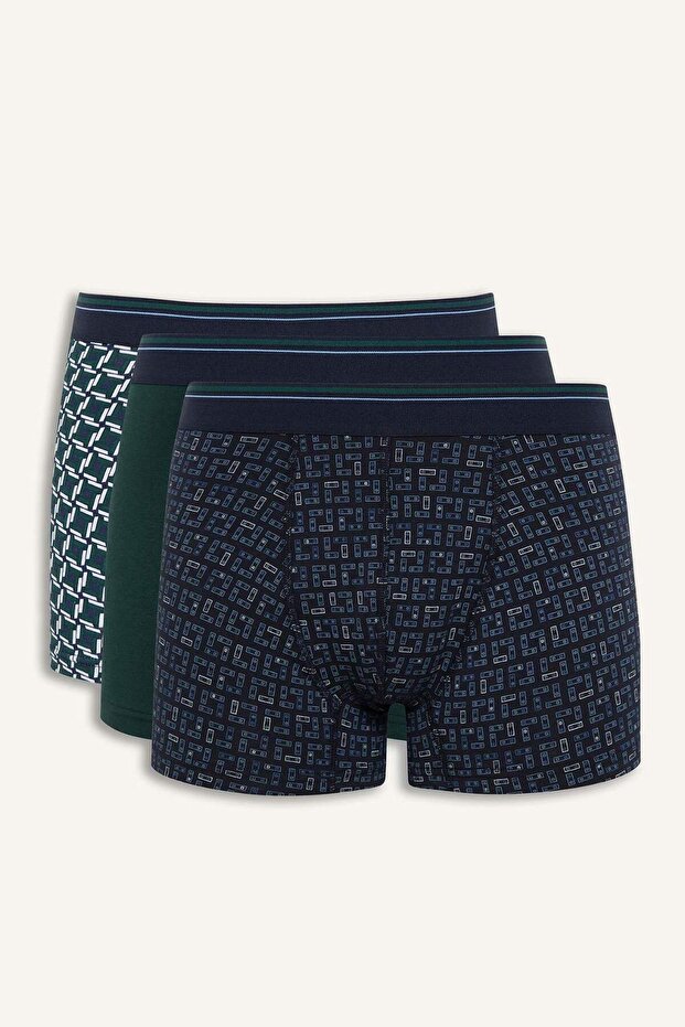 Regular Fit Printed 3-Piece Boxer D9879Ax25Sp