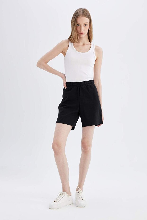 Slim Fit U-Neck Basic Rib Knit Undershirt C9826Axns - 2
