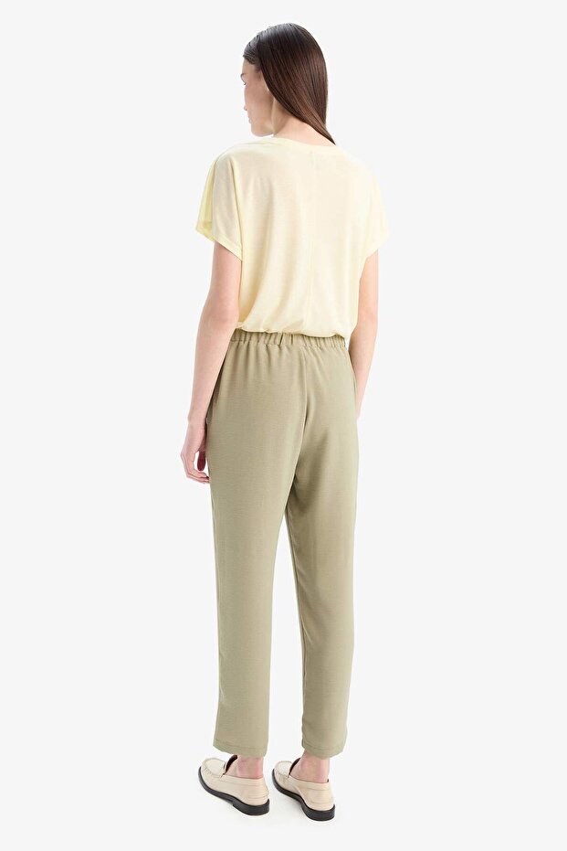 Straight Fit Pocketed Basic Aerobin Pants E6769Ax25Sp - 7