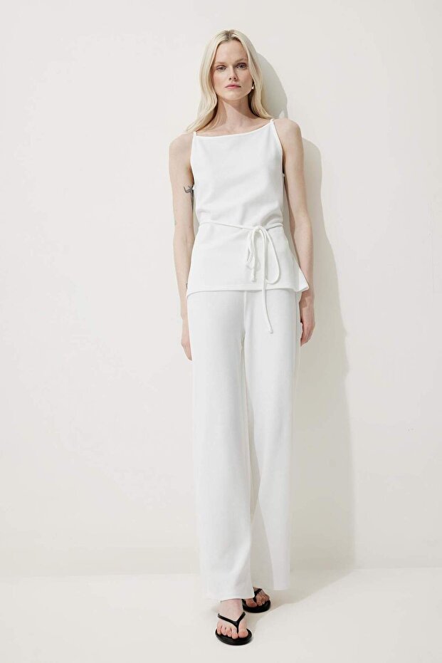 Wide Leg Basıc Pike Pantolon E5784AX25SP - 1