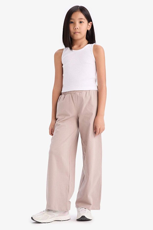 Elastic Waist Wide Leg Wide Leg Pants for Girls E1837A825Sm